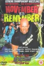 Watch ECW - November To Remember '99 Movie4k